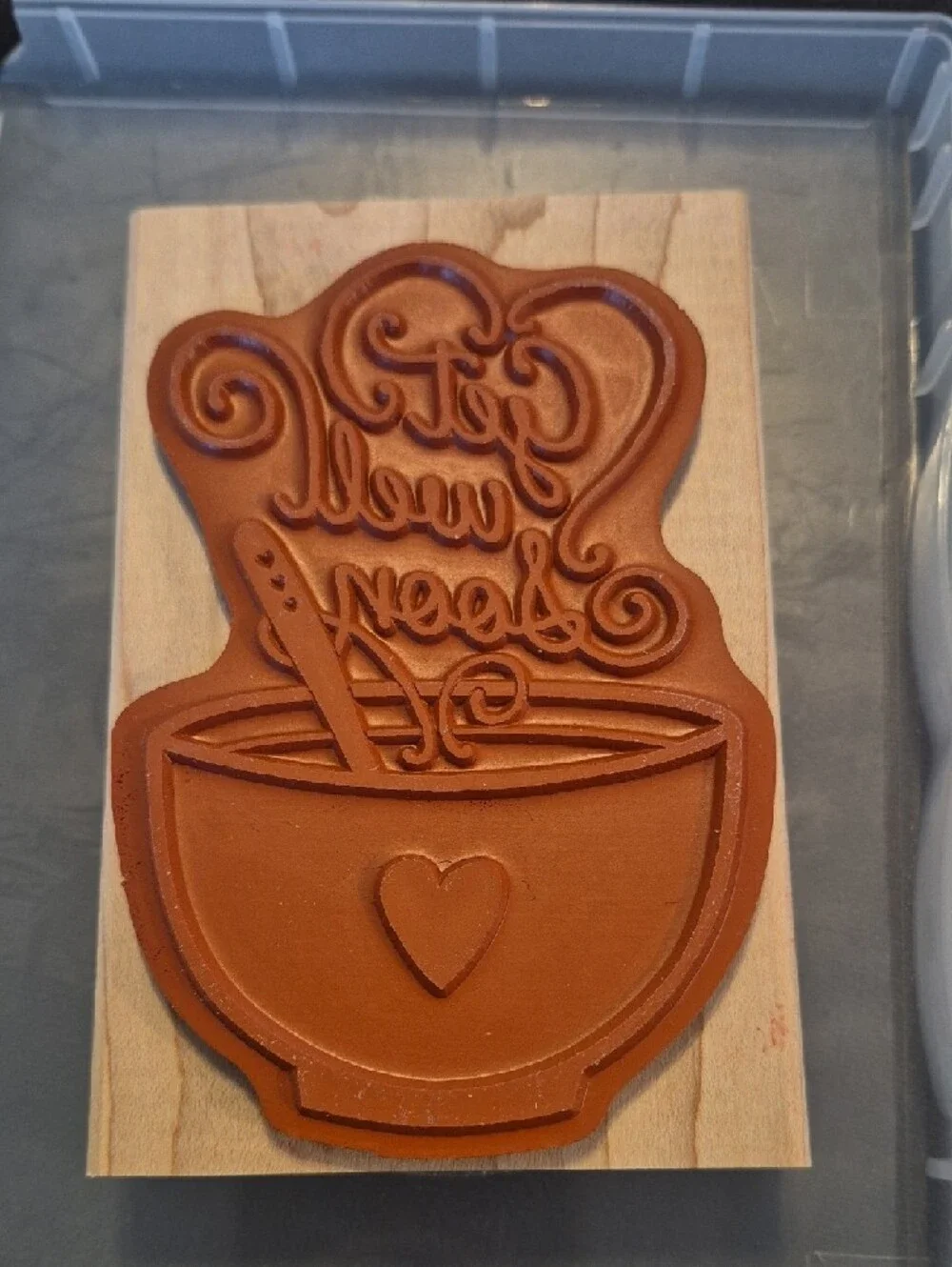 Stampin' Up! Get Well Soup‎ Clear Stamp Set - Olive, Black